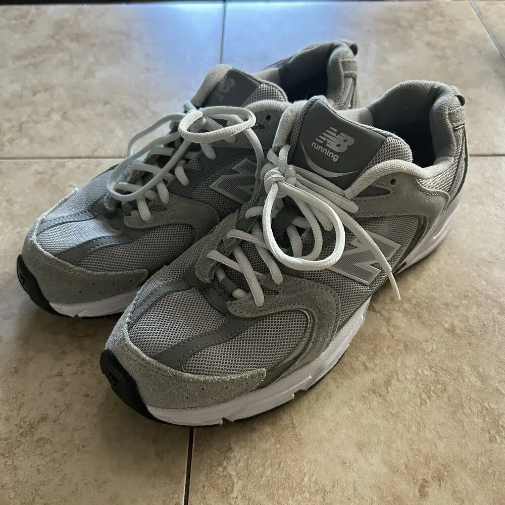 New Balance 530 Absorb Mens Gray Mesh Lace Up Lifestyle Sneakers Shoes Size 8